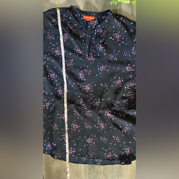 Joe Fresh Long Sleeve V Neck Patterned Blouse X Large - Picture 5 of 7